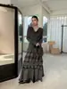 INSSNuevo producto: Top de punto para mujer con cuello drapeado, ceñido a la cintura y bajo irregular, hecho de lana, hipoalergénico y elegante, modelo A211