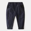 Calças casuais dos meninos Bebê Primavera e Outono Calças Roupas Infantis Venda por atacado Crianças Emenda Grande Bolso Calças Cor Sólida Moda