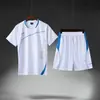 Trajes Esportivos para Homens e Mulheres, Shorts Estampados de Manga Curta para Treinamento de Futebol, Trajes de Secagem Rápida para Fitness, Tênis de Mesa e Corrida