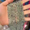 Piedra natural pequeña de azúcar de 2 mm y 2,5 mm, cubo facetado, cuentas sueltas, pequeñas cuentas de arroz, cubo de Rubik, accesorios de joyería
