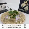 Flor de Jazmín Artificial Tallo Único para Boda, Sala de Estar, Decoración de Mesa de Comedor, Arreglo en Jarrón para el Hogar, Accesorios para Exteriores al por Mayor