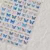 Adesivos de Manicure Tomoni Finos e Resistentes Adesivos de Unha Diários Azuis Material de Manicure Borboleta Mista Adesivos de Lembrancinha