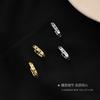 925 Prata Esterlina Numerais Romanos Círculo Fivela de Orelha Brincos Vintage Personalizados Femininos Estilo Hong Kong Brincos de Brincos