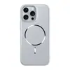 Funda Magnética Metálica Ultra Fina para Teléfono Círculo Delgado Adecuada para Apple 16Promax Color Puro 15 Moderna 11/12/13