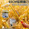 Foice multiuso de aço manganês com cabo longo, faca para cortar grama ao ar livre, faca para cortar madeira, faca para cortar árvores, faca para capinar, ferramenta afiada para pesca e agricultura
