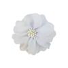 Flor de Chiffon 7,5cm Bordada à Mão com Miolo de Flor Headband Saia Sapato Flor Acessórios DIY Flor Pendurada para Pet Ponto de Venda Atacado