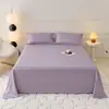 Lençóis de algodão para lavar de peça única em cor sólida Ins, simples, lisos, para dormitório estudantil, conjunto de três peças, atacado