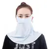 Máscara Facial Plana de Seda de Gelo Respirável para Proteção dos Olhos para Mulheres, Anti-UV, Lavável, para Atividades ao Ar Livre, Proteção Solar