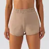 Shorts de Yoga de Secado Rápido para Mujer, Sueltos y Transpirables, de Manga Corta, para Deportes al Aire Libre, Fitness, Running, Ropa de Yoga, Stock Listo Transfronterizo