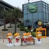 Escultura de Tigre de Año Nuevo 2022 Red Social Tienda de Centro Comercial Puerta Decoración de Año Nuevo Tigre del Zodiaco Grande de Dibujos Animados Adornos de Piso