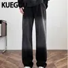 Venta al por mayor de fábrica transfronteriza Pantalones de mezclilla para hombre Estilo americano Retro High Street Sueltos Casuales Versátiles Lavados de Pierna Recta Modernos