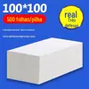 Papel de Recibo de Entrega Expressa Térmica à Prova de Três Elementos 100*150 Papel com Código de Barras Papel Térmico E-Packet 100*100 Papel para Impressão de Etiquetas Feito Sob Medida