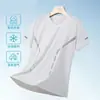 Camiseta de Manga Corta de Verano para Hombre Fitness Deportes Secado Rápido Transpirable Delgado Suelto Malla Running Elástico Top