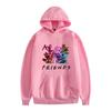 Suéter con capucha informal estampado para adultos, chaqueta con capucha para primavera y otoño, con combinación de amigos transfronterizos