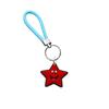 Llavero de cuerda trenzada creativo de la serie Amazon Red, accesorios para llavero, llavero de cuerda de cuero trenzado con dibujos animados