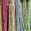 Cuentas de Ábaco Teñidas al Agua de 8x5 mm, Cuentas de Vidrio que No se Desvanecen, Cuentas Sueltas de Vidrio, Materiales para Joyería de Pulseras, Venta al por Mayor para Manualidades con Cuentas