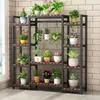 Novo Suporte de Flores Interno para Casa de Ferro Tubo Quadrado Varanda Suporte de Armazenamento de Chão Sala de Estar Reforçado Multicamadas de Alta Qualidade Suporte de Suspensão