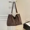 Bolsa Tote Estilo College com Design Artístico Vintage de Nicho para Mulheres 2026 Nova Moda Simples de Grande Capacidade para Ombro