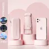 Sombrilla de protección solar para mujer, doble uso para sol y lluvia, protección UV, mini paraguas cápsula compacto y portátil 3845Q