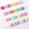 Cuentas Redondas Acrílicas Ab de 10 mm Cuentas Sueltas Color Macarrón Cuentas Chapadas Accesorios para Manualidades con Cuentas Hecho a Mano Natural