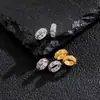 Anel de dedo inteiro em prata S925 cravejado com diamantes, flor de fio torcido, anel de corrida, acessórios de joias artesanais DIY, acessórios versáteis de moda de luxo leve
