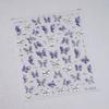 Pegatinas para Uñas Mariposa Azul Hielo Textura Gel Tensor M-661 Pegatinas para Uñas Estrella Fugaz Mariposa Estilo Sal Fresca