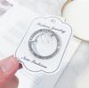 Broche Sencillo de Aleación con Diamantes en Forma de Corazón y Estrella, Pin Antiexposición, Moderno para el Trayecto al Trabajo, Disponible en Stock del Fabricante