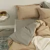 Juego de cuatro piezas de alta gama de 100 hilos, algodón 100%, engrosado, cepillado, lujo ligero, algodón de fibra larga, algodón puro, juego de ropa de cama de invierno