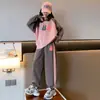 Conjunto de Niña Primavera y Otoño 2026 Nuevo Elegante de Moda Sudadera Moda de Otoño para Niños Mayores Celebridad de Internet Casual Conjunto de Dos Piezas