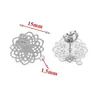 Pendientes de Acero Inoxidable de Moda con Diseño Calado para Oreja Pendientes Chapados al Vacío en Oro de 18 Quilates Materiales para Joyería Hecha a Mano DIY