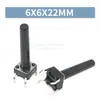 Interruptor Tátil de Furo Passante Vertical 4 Pinos Micro Botão 6*6*4.3/4.5/5/6/7/7.3/8/9/19/30MM