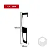 Adequado para BMW X3 F25 F26 11-17 conjunto completo de interruptor de logotipo de volante interior em fibra de carbono preto piano