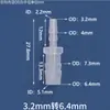 Conector de Plástico Reductor Grueso en T Recto a Través de Manguera Tubería de Agua Tubería de Aire Adaptador Conector Junta de Púa