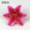 Cabeça de lírio simulada, sensação 3D, filme, diâmetro 14cm, cabeça de flor única de lírio, filme 3D, simulação de flor de lírio