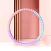 Aro Hula Hoop Colorido Macaron com Esponja para Alunos do Ensino Fundamental e Iniciantes, Aro Hula Hoop de Esponja para Crianças Sem Pesos