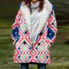 [Processamento Personalizado] Novo Casaco de Inverno Feminino com Pelúcia Estilo Europeu e Americano Casaco com Capuz 3D de Natal Atacado