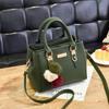 Bolsos para Mujer 2025 Moda Nueva Europea y Americana Bolso de Hombro Doble Capa Gran Capacidad Bolso Bandolera con Bola de Piel para Mujer