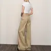 Jeans Khaki Estilo Americano para Mujer, Tendencia Invierno 2025, Nuevos Pantalones Acampanados Retro de Cintura Baja que No se Pegan a las Piernas