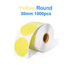 Etiquetas Coloridas de Bolinhas Mais Vendidas 50mm Redondas Papel Térmico Marcação de Classificação Selos Adesivos Redondos Autoadesivos