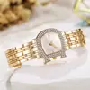 Pulsera Reloj con Strass Textura Cristal para Mujer Lujo Ligero Moda de Nicho Reloj de Pulsera para Mujer Venta al por Mayor