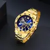 Transfronterizo temu artículo más vendido traje de reloj de 4 piezas moda masculina reloj de cuarzo con manecillas