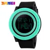 Reloj Estilo Coreano para Deportes al Aire Libre, Reloj Electrónico, Reloj de Pulsera LED Impermeable, Reloj para Pareja, Reloj para Estudiante con Esfera Grande y Luz Nocturna