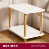Mesa de Centro Nórdica Sala de Estar Apartamento Pequeño Mesa Lateral para Sofá Casa de Alquiler Dormitorio Estante de Almacenamiento de Mesita de Noche Mesa Cuadrada Gabinete Lateral Simple
