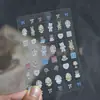 Adesivos Tomoni finos e flexíveis para nail art, novo papel de transferência vintage com alto apelo estético, adesivos de transferência de boneca de pano pequena estilo antigo