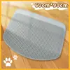 Tapete de areia para gatos de Velcro EVA de camada dupla Tapete anti-respingo de vazamento de areia Tapete de controle de areia Tapete anti-take-out para gatos