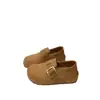 Zapatos Birkenstock retro de cobertura total para mujer, nuevos zapatos casuales de otoño 2026 con suela gruesa para aumentar la altura de la mujer, zapatos slip-on versátiles para mujer