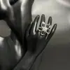 Clip de Oreja de Flor Estéreo Elegante y Sencillo Hada Acrílico Anillo de Flor Grande Exagerado Estilo Ins