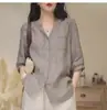 Blusa Top Versátil Gola V Francesa Verão Novo Solta Cobre Barriga Manga de Cinco Pontos Manga Média Chique Pequeno Top A12827