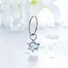 Estrellas Cayendo por la Oreja: Colgante Estrella Dopamina Frescura de Verano Henson Diámetro de Alambre 0.8 mm Aro para Oreja sin Costura Joyería para Piercing