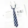 Corbata Jk Borgoña para Mujer, Estilo Japonés, Rayas, Fácil de Usar, para Fotos de Graduación, Toga de Licenciatura, Accesorio de Uniforme Escolar